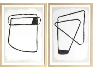 MINIMAL I & II - Paper Painting _ NOVOCUADRO ART COMPANY